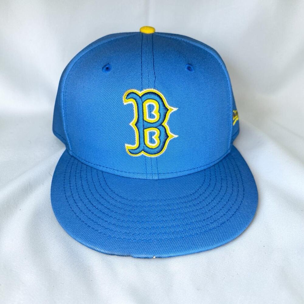 Boston Red Sox City Connect Hat New Era 59FIFTY Fitted Size 7 5/8 Light Blue MLB